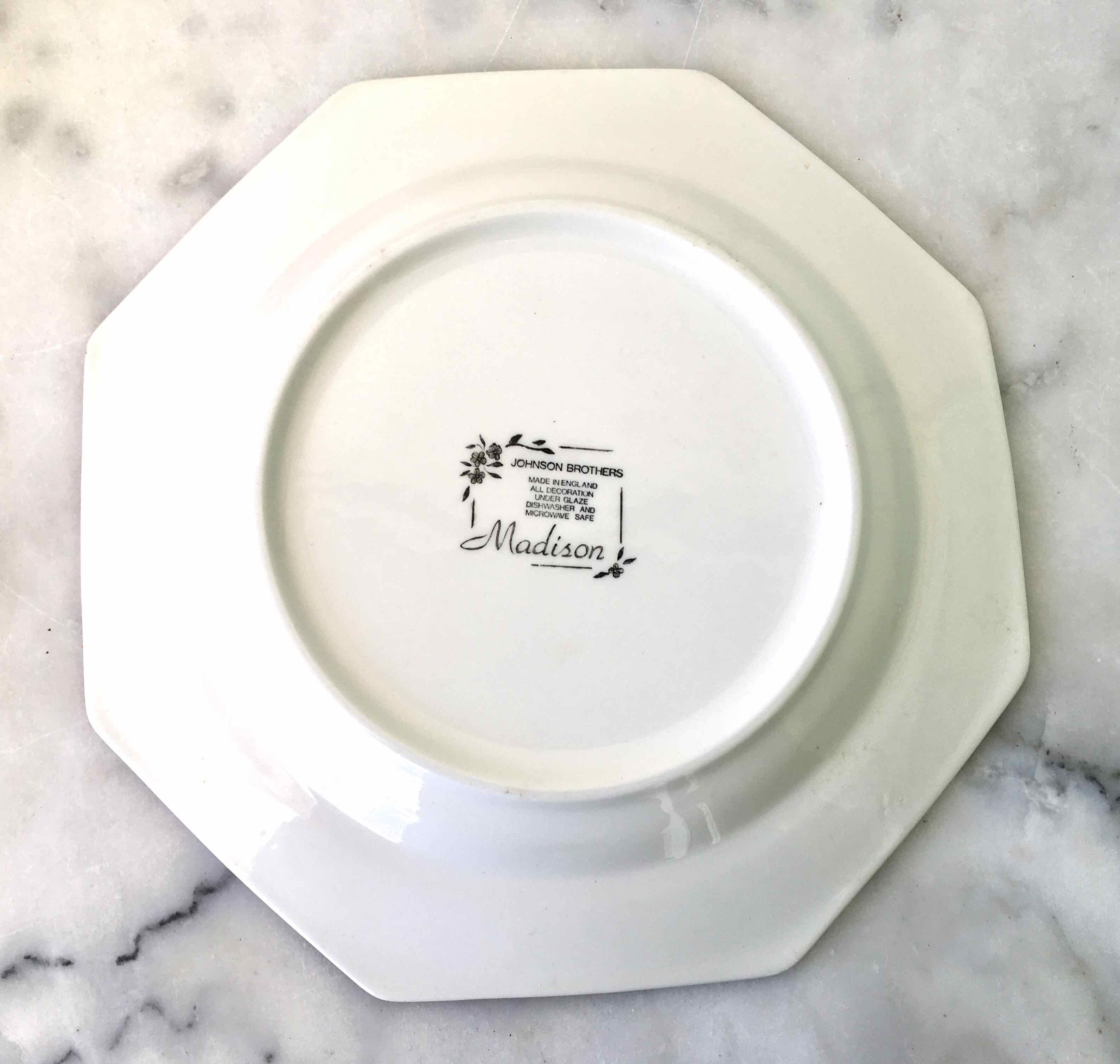 Lot de 6 assiettes anglaises Johnson Brothers