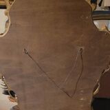 Beveled mirror and gilded wood