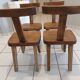 Suite of 4 rustic chairs from the 70/80's