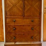 Superb tall solid wood chest of drawers – Art Deco style, circa 1900