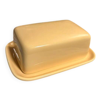 Yellow butter dish
