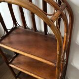 Bookcase, rattan, vintage