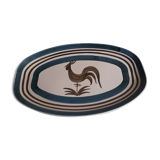 Longchamp sandstone dish with 70s rooster decorations