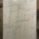 Bistro table marble top, cast iron base