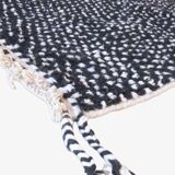 Tapis Noir à pois - 304 x 225 cm