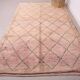 Pink Vintage Handmade Moroccan rug 183 x 313 cm - Berber Wool Rug Authentic