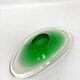 Scandinavian green glass dish