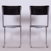 Set of 6 Vintage Bauhaus Chairs, Restored, Gloss, Vichr a Spol, Czechia, 1930s