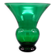 Vase en verre vert vintage