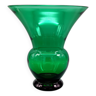 Vintage Green Glass Vase