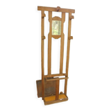 Solid oak wardrobe four vintage hooks