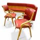 Banc et 2 chaises Ludvík Volák rétro vintage du milieu du siècle, 1970