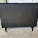 Vintage black lacquered buffet and wood Maurice Flachet