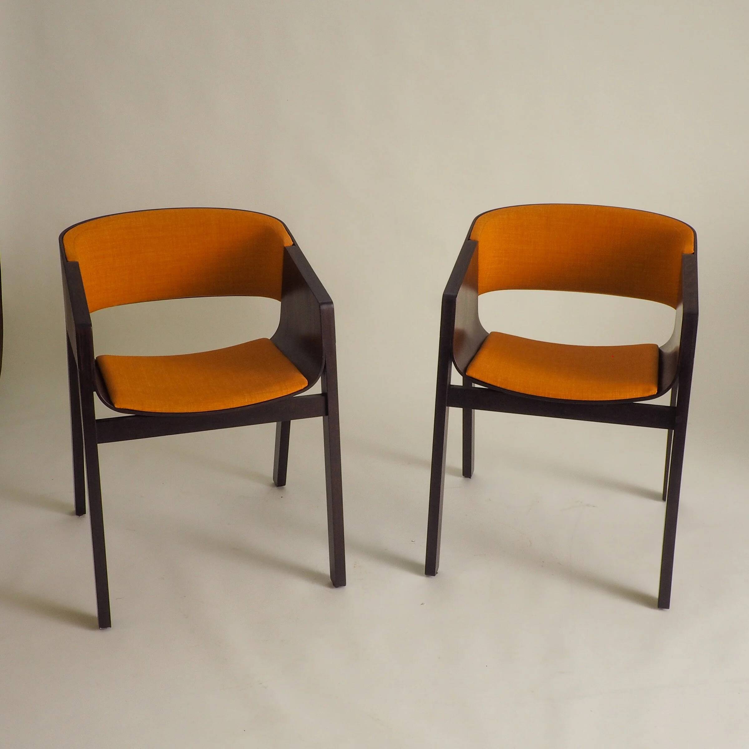 Set of 6 stunning armchairs by TON