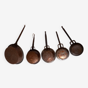 Series of 19th century pots/pans