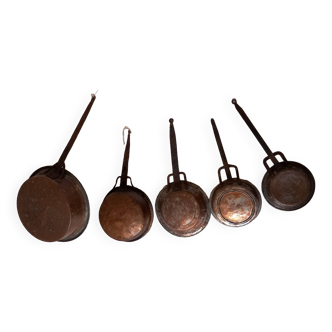 Series of 19th century pots/pans