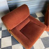 Paire de chauffeuses vintage
