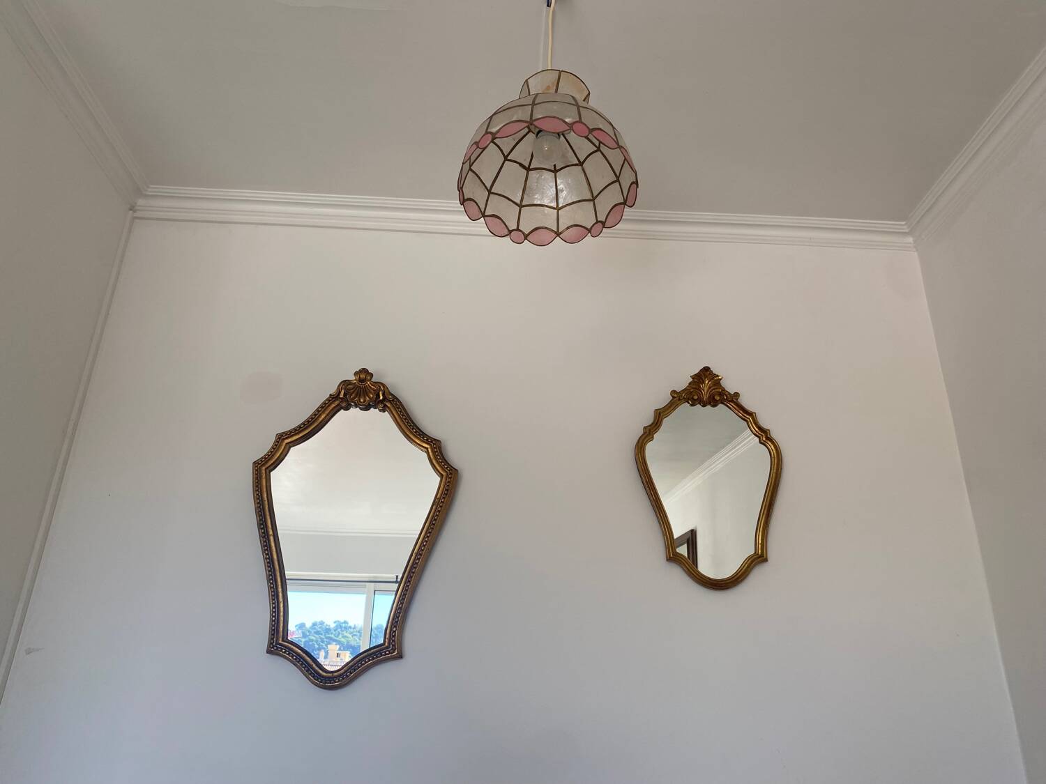 Louis XV rocaille shell mirror