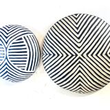 Zulu Wooden Shield | Bamiléké N1 50 cm diameter Black & White