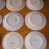 Set of 12 different flat plates
