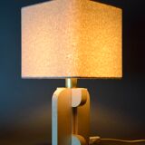 Italian mid century travertin table lamp