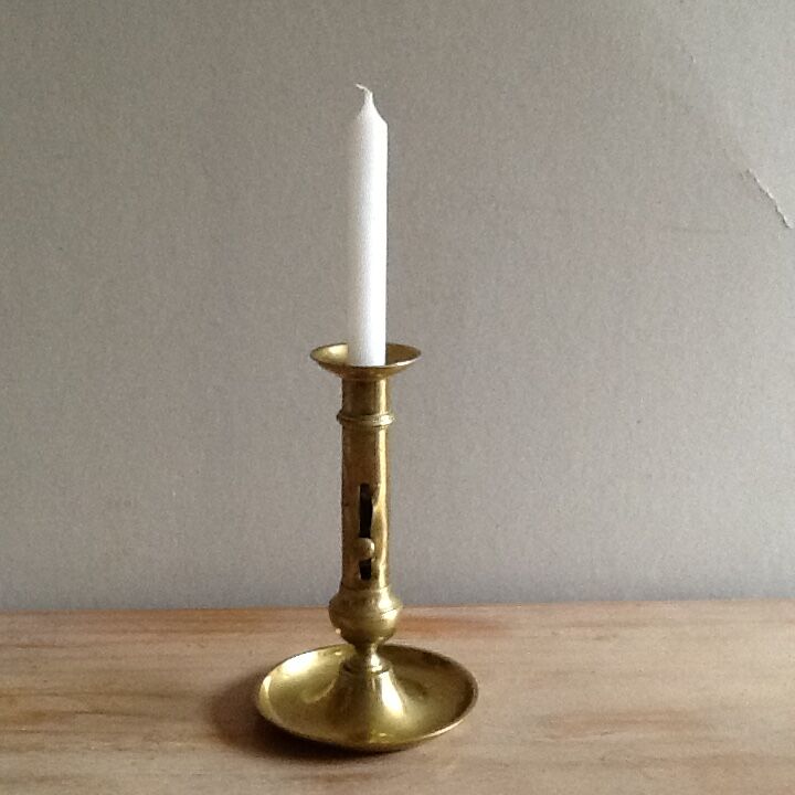Candlestick in gilt bronze