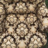 Vintage velvet armchair