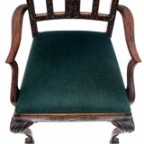 Chippendale style armchair, circa 1900. After renovation.