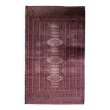 Handmade vintage Uzbek Bukhara rug 95cm x 157cm, 1950s