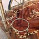 Inlaid rolling trolley