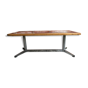 Table basse pieds chromé