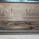 Silver-plated metal meat cutlery Voltaic France