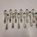 12 small silver-plated spoons