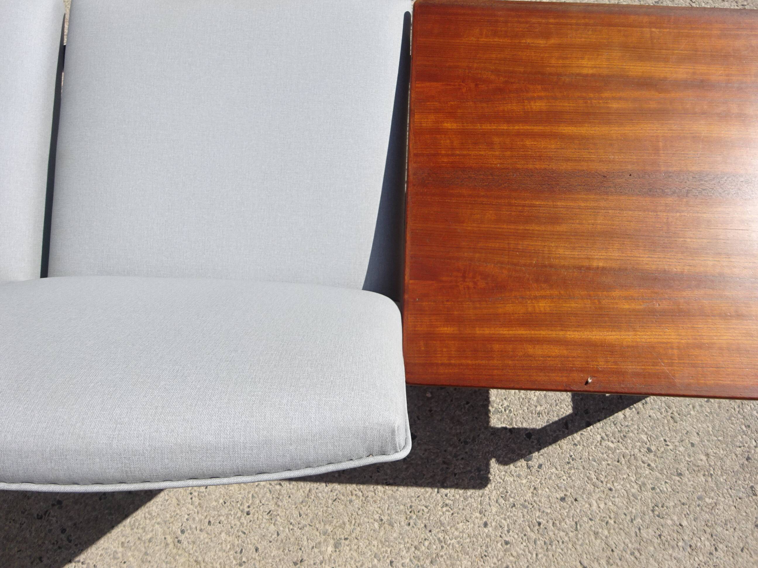 Modular 3-seater sofa + a teak coffee table by Karl SØrlie & SØnner