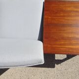 Modular 3-seater sofa + a teak coffee table by Karl SØrlie & SØnner