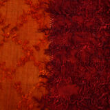 Red & orange tones vintage rug, 163x240 cm