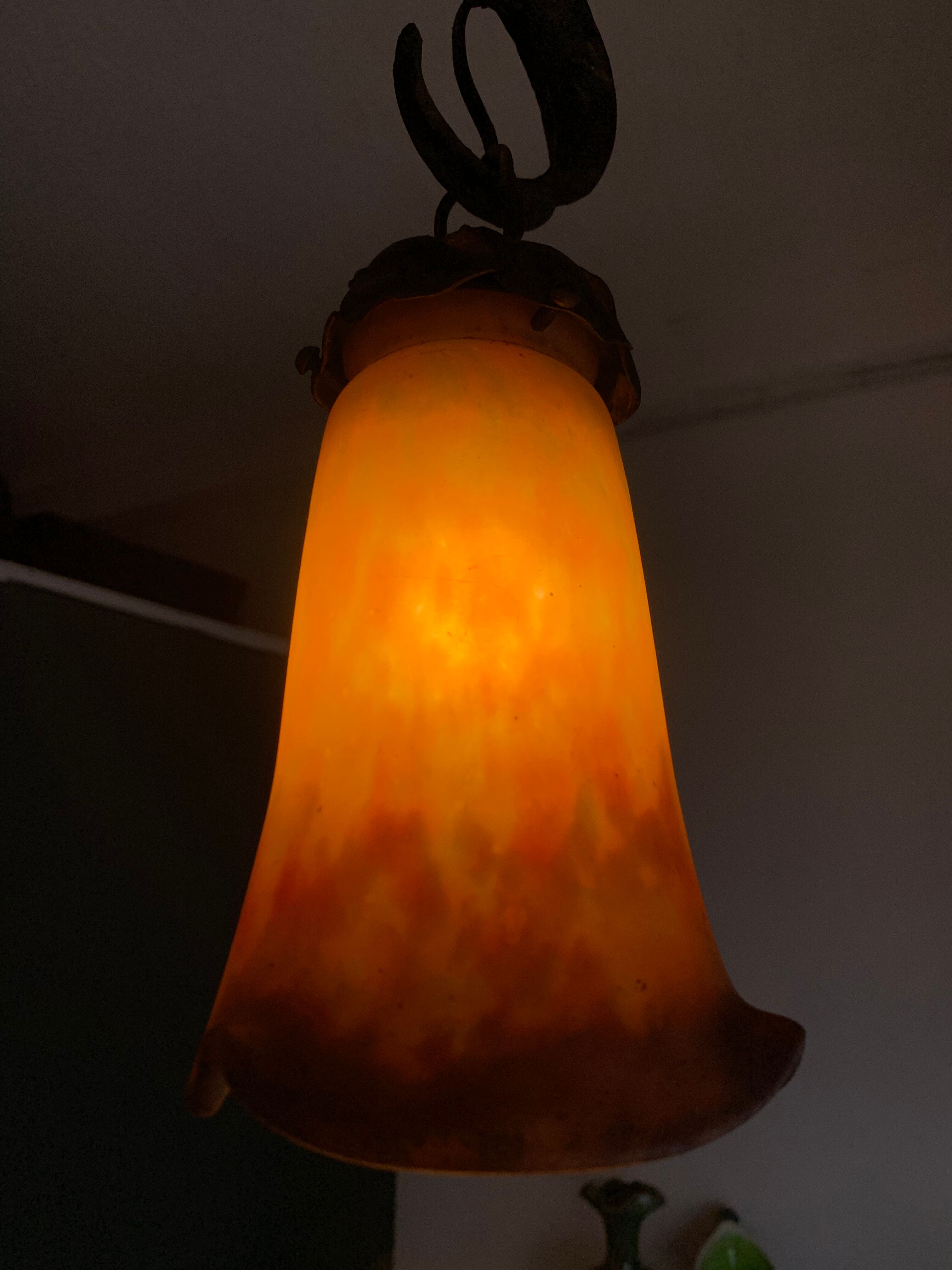 Chandelier glass paste