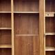Grande armoire ancienne en chêne massif brut et cannage / dressing