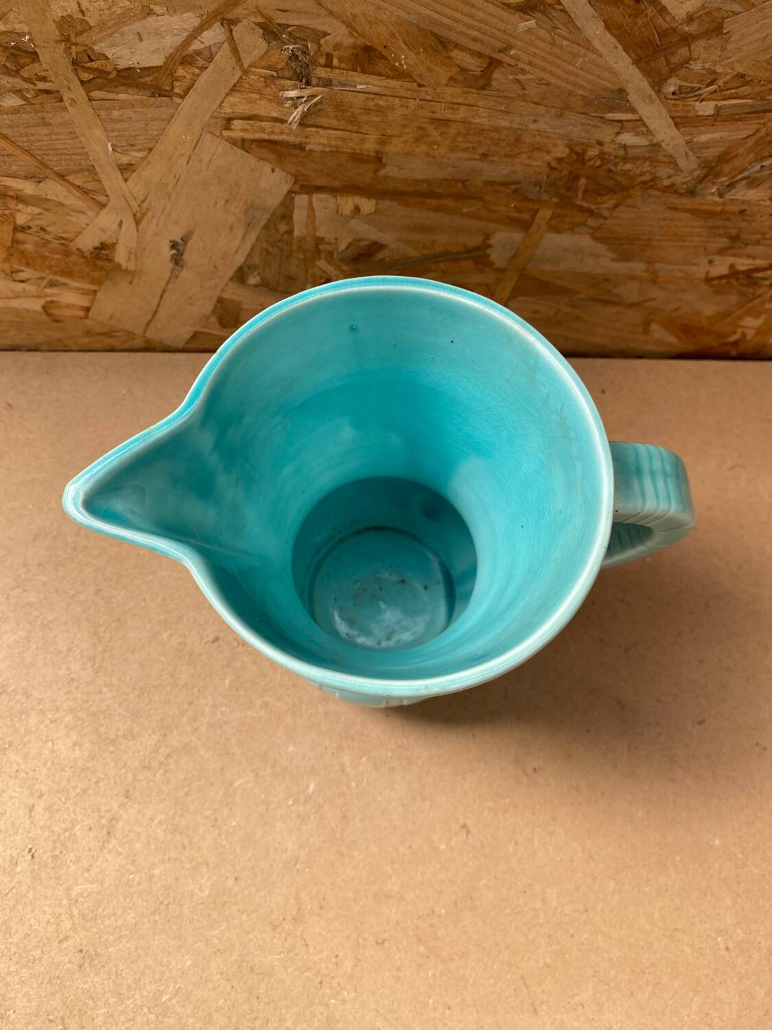 Ancien pichet digoin céramique bleue vintage