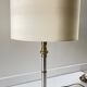 Lampe années 70 abat jour effet bois