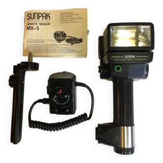 Flash Pro SUNPAK Auto Zoom 3600 THYRISTOR + Remote Sensor SUNPAK MX-5