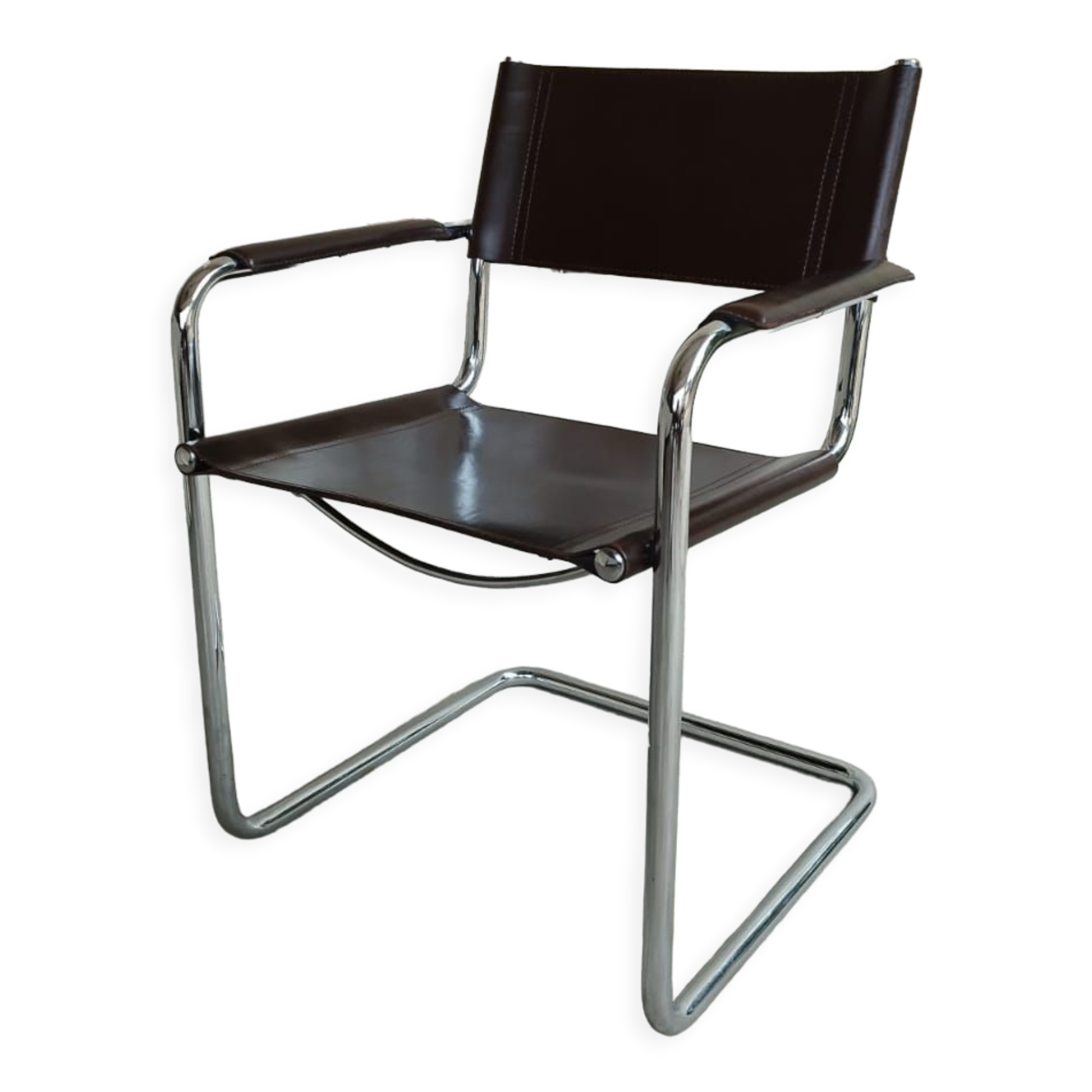 Chaise mg5 cuir marron Matteo Grassi