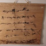 Vintage tapestry boat decor