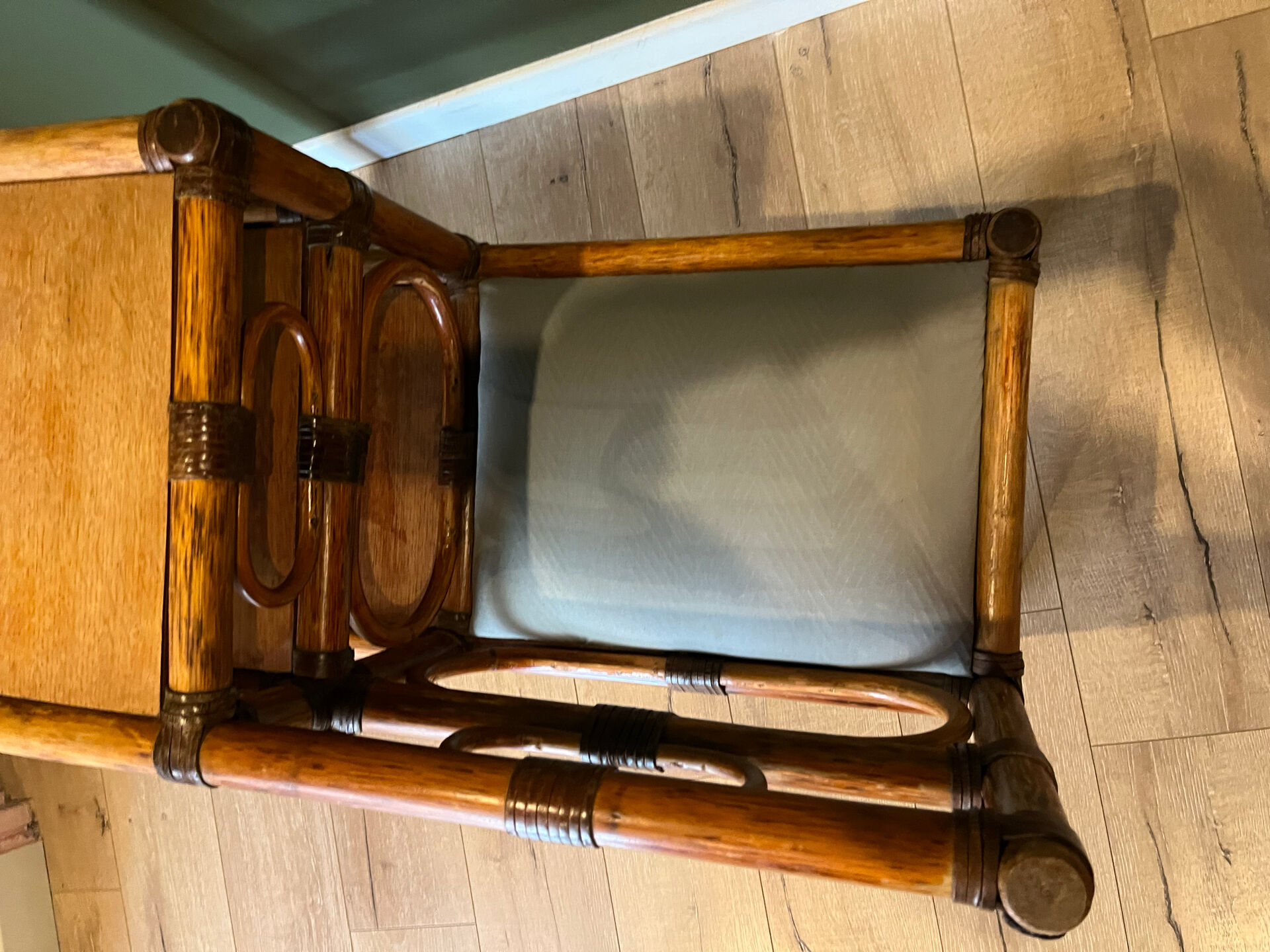 Vintage bamboo bench