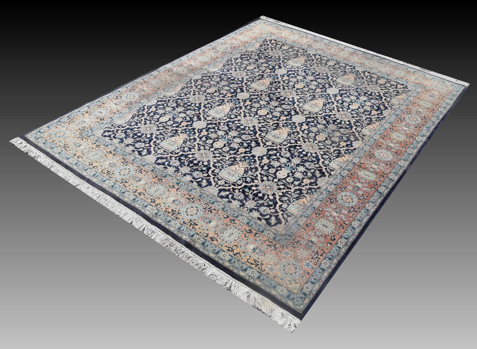 Handmade wool Penjab oriental rug: 315 x 245 cm