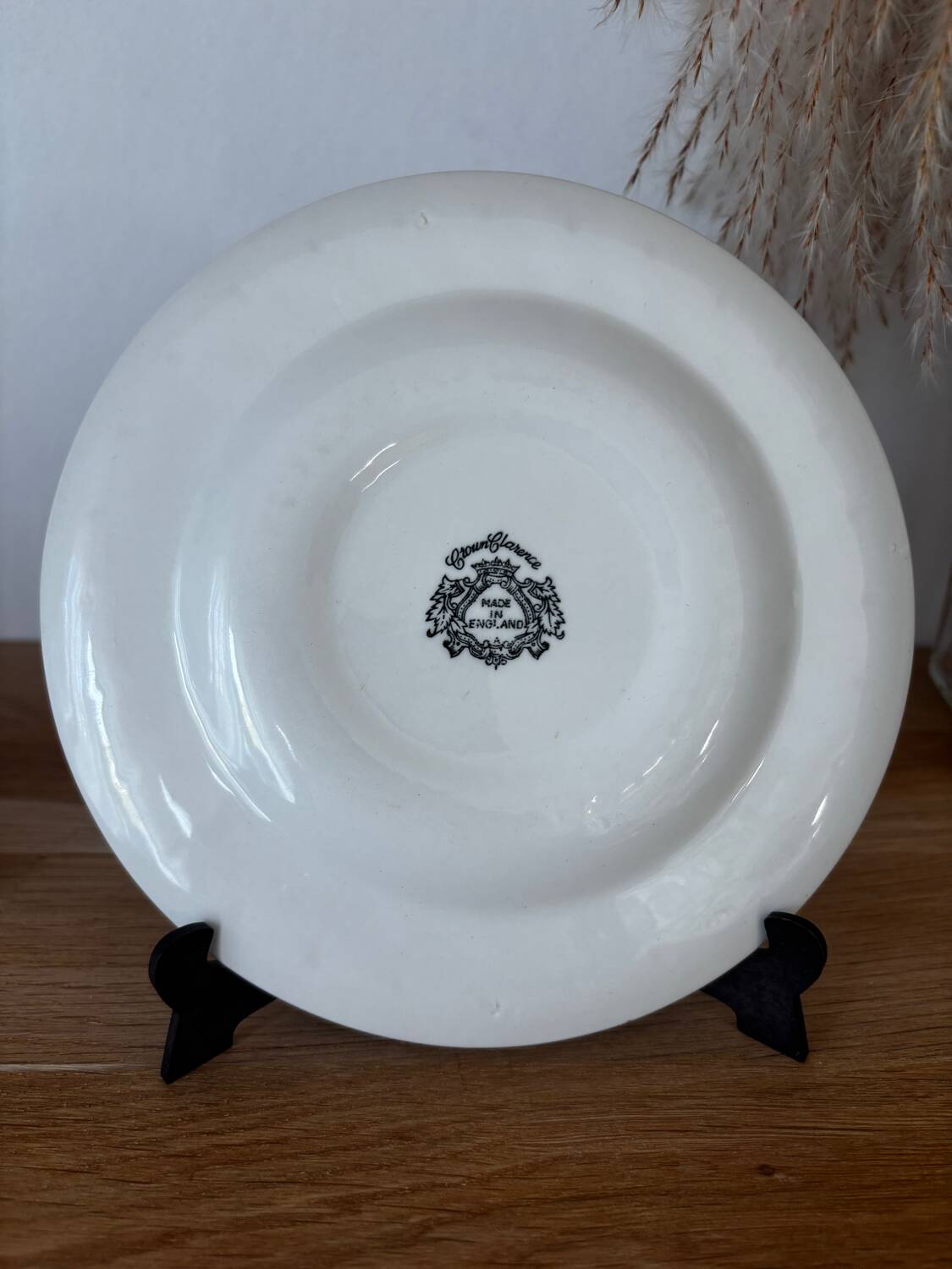 Crown Clarence English porcelain cup and dessert plate
