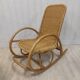 Rocking flesh adult wicker and bamboo