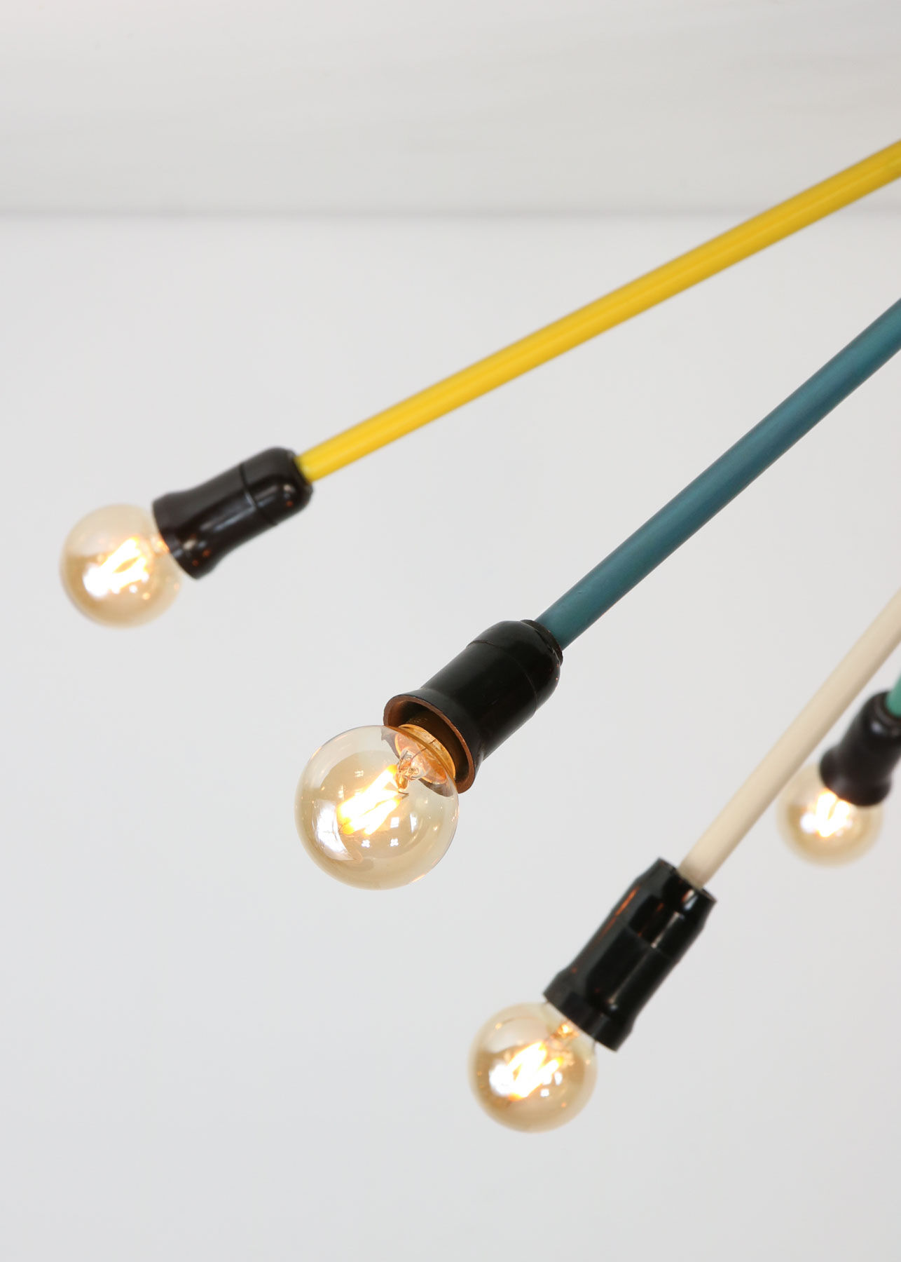 Mid-century Colourful Sputnik Chandelier, 50s