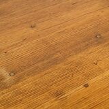 Wall-mounted table in solid wood, French Alps, around 1970.