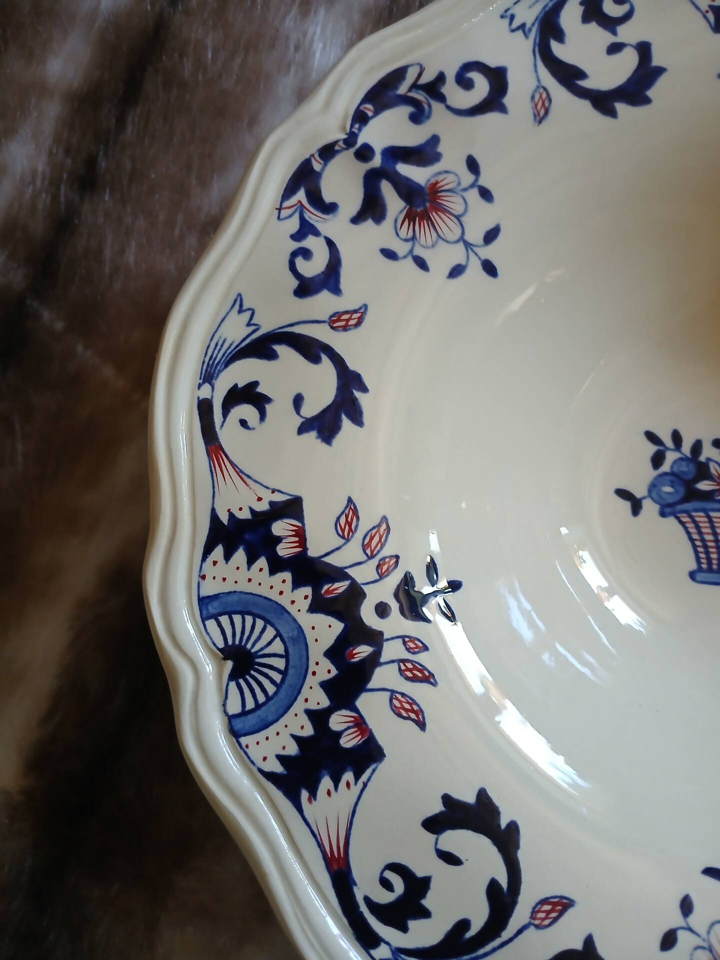 2 antique hollow dishes "Rouennais" from Longchamp